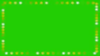 Holidays Lights Green Screen | Lights around frame green screen | Disco lights