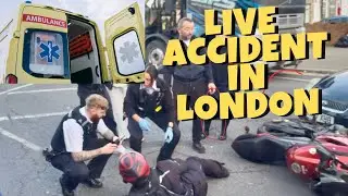Aaj to accident hogya 😨😨|| London Accident🫣🫣 || Bus travelling in london gone wrong 😳😨😨