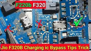 Jio F320B Charging ic Bypass Tips Trick | Jio f220b Charging ic Bypass Jumper Tips