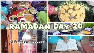 Potato bites recipe| ramadan day 20 | subscriber request| vlog by asmi