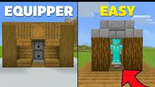 3 easy way to make Armor equiper farm in Minecraft bedrock