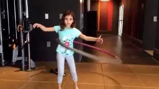 Как  научиться крутить обруч  или How to hula hoop for beginners  от littleZlata
