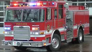 Portland Fire & Rescue Engine 1 (Reserve) Responding