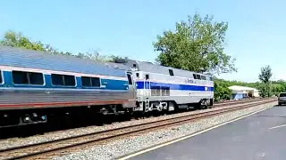 [HD] Amtrak P064 With AMTK 184 &ldquo;Phase IV Heritage&rdquo; Leading - Fairport, NY