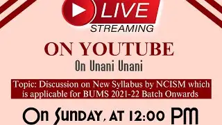 BUMS NEW SYLLABUS BY NCISM | 2023