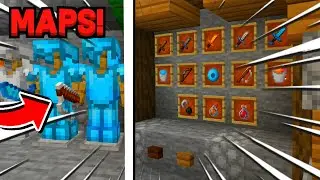 Набор карт для демонстрации текстур PvP!! 3 лучших набора карт для демонстрации текстур для MCPE!!
