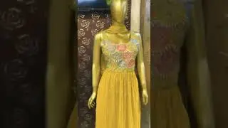 Long yellow with palazzo suit/yellow dress for girls😍haldi function suit👌#shorts#shortsbeta#trending