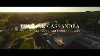 Cassandra and Eric Wedding Ceremony at Tustin Ranch Golf Club by Zaw Studios