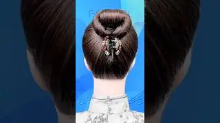 Simple and beautiful hairstyle #updo #easyupdo #hairstyle