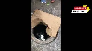 A school going child fell into the gutter outside the South Delhi Public School in posh locality
