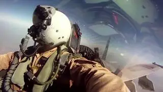 USMC F-A-18 Fighter Jets + Inflight Pilot Cockpit Camera
