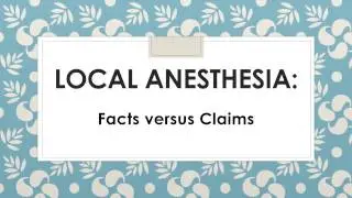 Local Anesthesia 2017