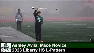 Ashley Avila, Rodriguez HS Mace Novice at 2023 Liberty HS L-Pattern