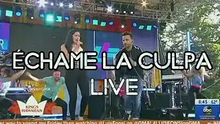 Luis fonsi performing live Échame la Culpa on GMA.