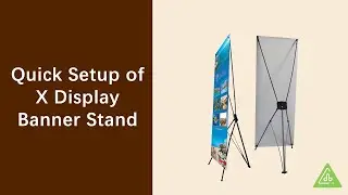 X display banner stand setup guide
