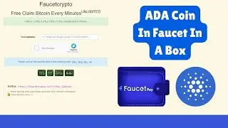ADA Coin In Faucet In A Box | Mod Crypto Faucet Script