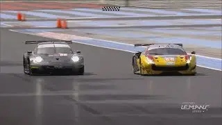 ELMS 2018. 4 Hours of Le Castellet. Final Laps Battle for Win (LMGTE)