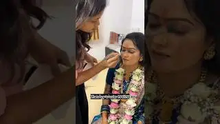 नवरीच्या कपाळावरच कुंकू कस पुसायचं बघा #makeupartist #yeolapaithani #banarasisaree #mua #puresult