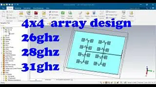 High Gain 4x4 Rectangular Patch Antenna Array at 28GHz 38GHz 46GHz for Future 5G using CST