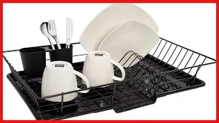Great product -  Sweet Home Collection Dish Drainer Drain Board and Utensil Holder Simple Easy to Us