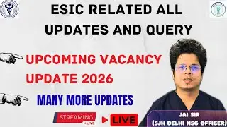 ESIC // BHU // RRB // RPSC // ALL UPDATES