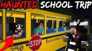 HAUNTED SCHOOL TRIP 😨 || HORROR MINECRAFT STORIES 