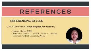 Technical Writing | References