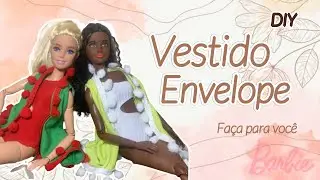 VESTIDO ENVELOPE PARA BARBIE / SAIDA DE PRAIA - Lalay Doll - Moda para Bonecas