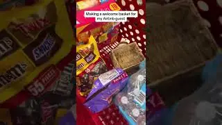 Making a welcome basket for my Airbnb guest #airbnb #realestate