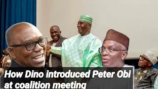 Peter Obi || Atiku Abubakar || Nasir el rufai || Rotimi Amaechi || coalition meeting in Abuja today