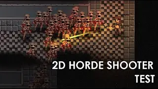 2D Horde Shooter Test | Godot 4 | (No sound)
