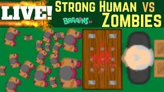 Braains.io LIVE - HUMANS vs ZOMBIES (Best to hide) - RajNoobTV