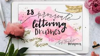 Procreate Lettering Brushes Overview by Studio Denmark