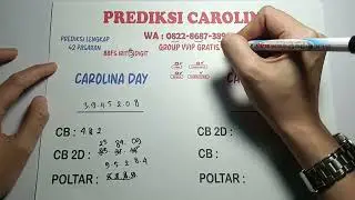 PREDIKSI CAROLINA DAY 26 SEPTEMBER 2024 | BOCORAN NCD | ANGKA JITU CAROLINA DAY EVE