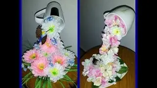 Artesanato DIY - Cascata de Flor. Presente Para Dia das Mães