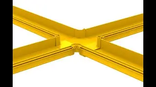 240mm size type plastic yellow fiber runner fiber management  #fiberrunner #fiberraceway #fiberduct