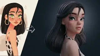 Как рисовать диснеевские рисунки в Blender и Zbrush