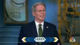 Sec. Bessett Delivers Meet The Press Conference on MSNBC