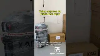 Caixa surpresa da F&ecirc;nix Aero Agro 🔥🚀 #agro #drone #xag