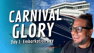 Never Paying for Seafood on the Carnival Glory Again! | Embarkation Day | Cruise Vlog Day 1
