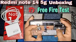Redmi Note 14 5G Unboxing and | Free Fire test | handcam gameplay 👌