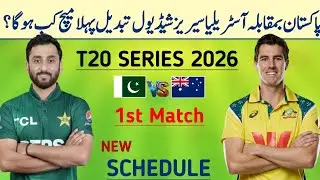 Pakistan vs Australia Series New schedule 2026 | Pak vs Aus Series schedule 2026 | Pak vs Aus series