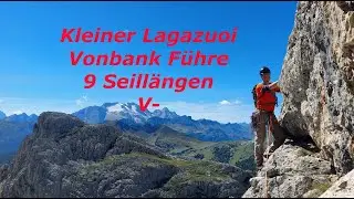 Kleiner Lagazuoi, Via Vonbank Führe, rechter Ausstieg, piccolo Lagazuoi