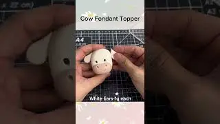 Cow Topper #fondanttopper #farmanimals  #cake #fondant #sculpting #cakedecorating #art  #tutorial