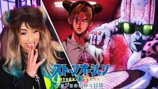 КАМЕНЬ СВОБОДЕН! | JoJo's Bizarre Adventure РЕАКЦИЯ НА КАМЕННЫЙ ОКЕАН, Эпизод 2!