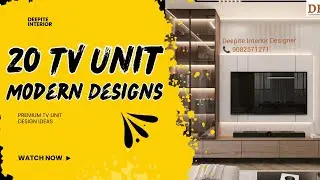20 Modern TV Unit Design Ideas for Living Room | Stylish & Space Saving TV Units by Deepite Interior