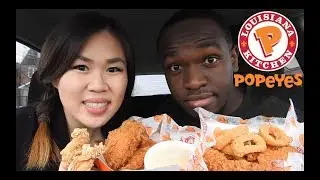 Popeyes Mukbang/Eating Show 먹방|Crispy Fried Chicken, Mac and Cheese, Fries, AND MORE! |Storytime