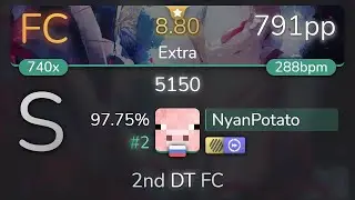 NyanPotato | THE ORAL CIGARETTES - 5150 [Extra] +HDDT 97.75% {#2 791pp FC} - osu!