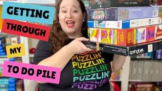 Getting Caught Up with My Puzzles | Let's Do 5 Puzzles This Week