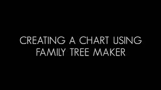 Создание диаграммы с помощью Family Tree Maker